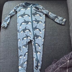Blue Whale kickee pants onsie